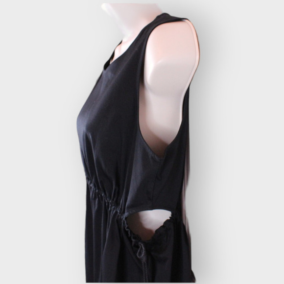 CLUB MONACO Janou Top Cut-out with Tassels in Black Size Medium - Picture 7 of 12